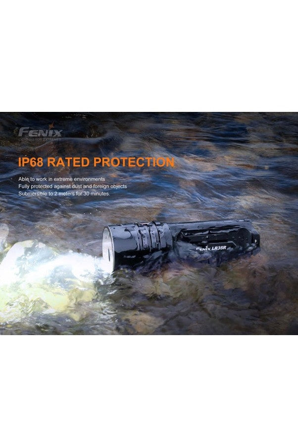 Fenix - Torch LR35R 10,000 lumens , black Rugged Ram Outdoors