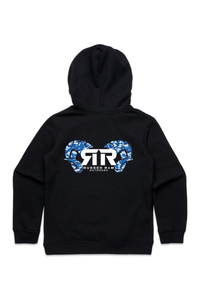 Rugged Ram Kids Hoodie - Blue Camo Rugged Ram Outdoors