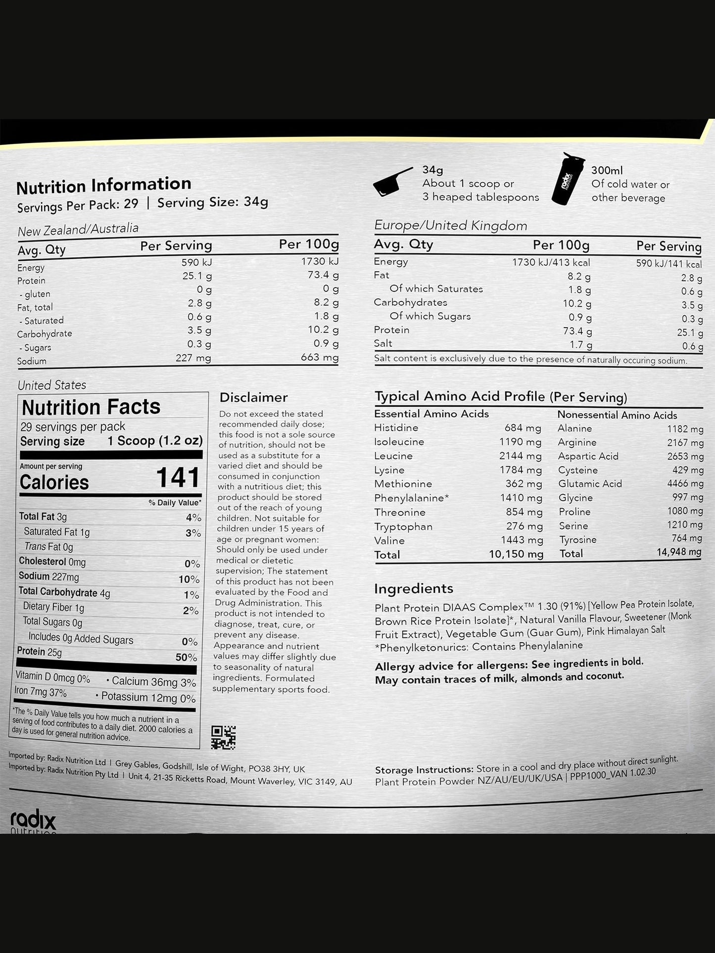 Plant Protein DIAAS Complex 1.30