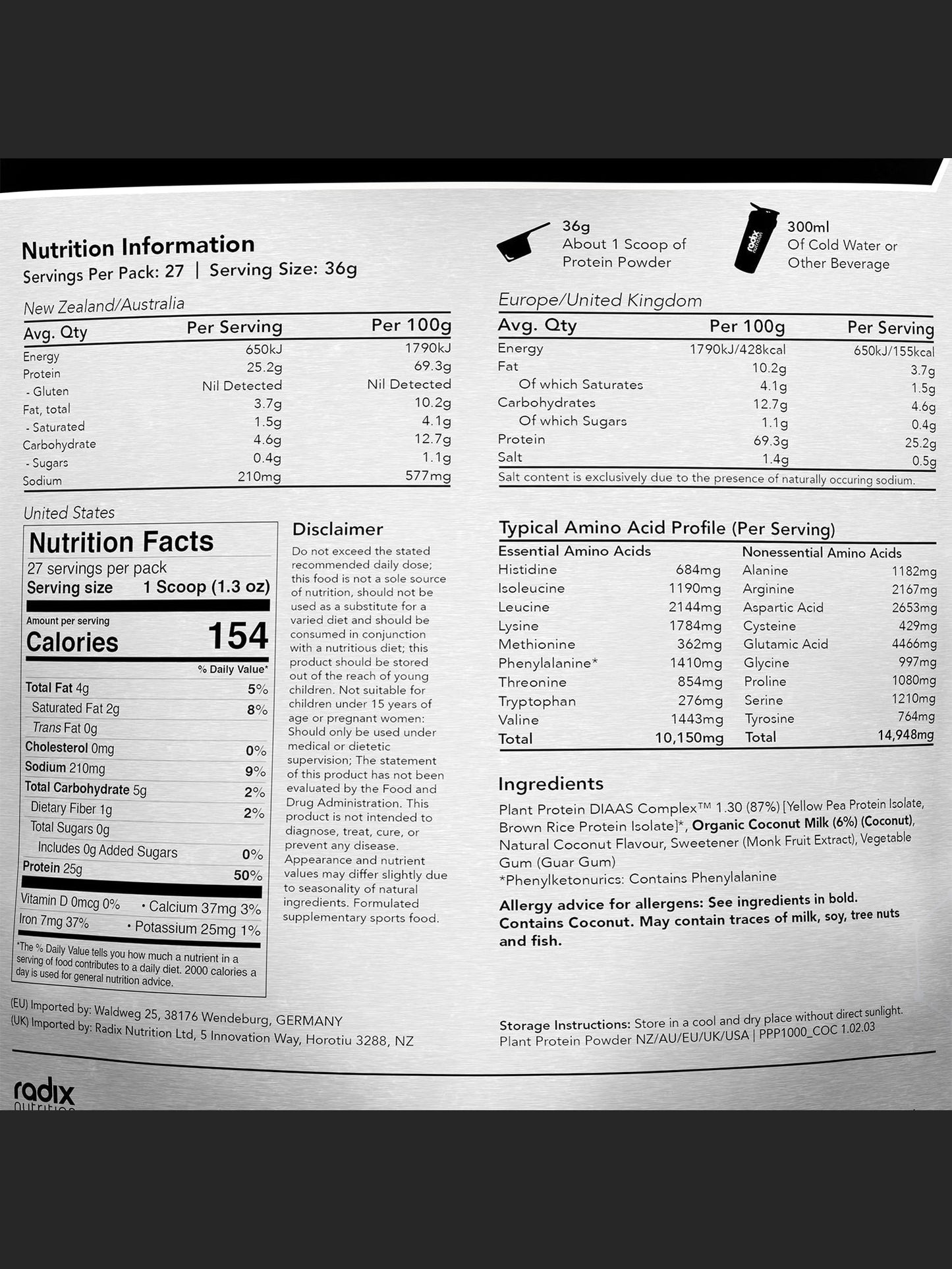 Plant Protein DIAAS Complex 1.30