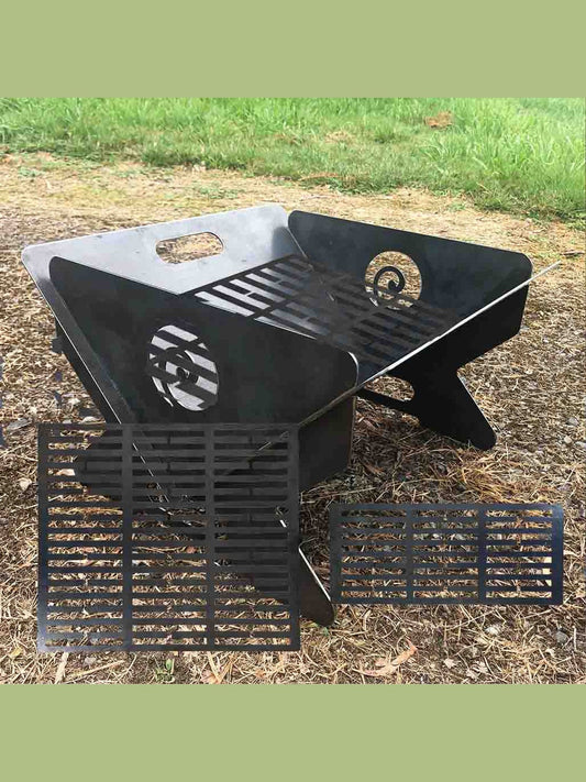 Half Fire Pit Grill