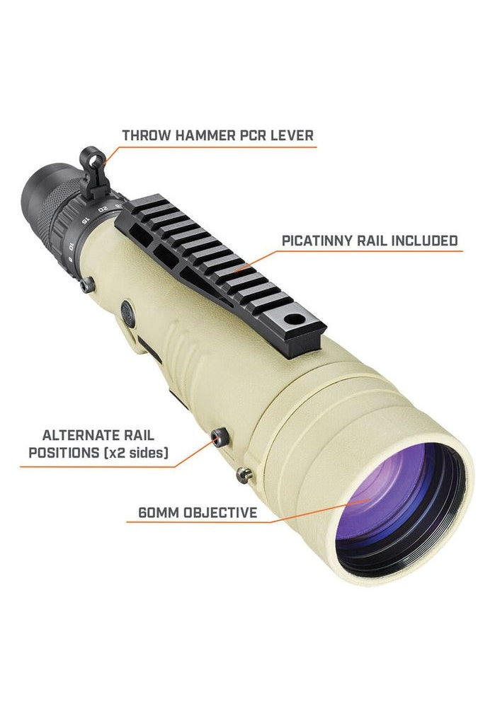Bushnell Elite Tactical LMSS II 8-40X60 Spotting Scope - Horus H322 Reticle Rugged Ram Outdoors
