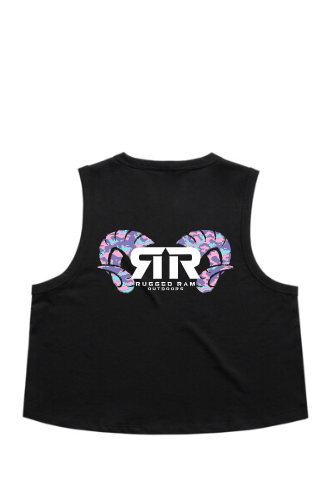 Rugged Ram Women's Crop Tank - Candy Camo