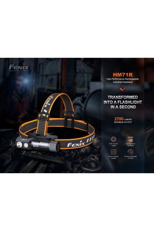Fenix - Headlamp HM71R 2,700 lumens , with E02R Rugged Ram Outdoors