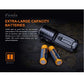 Fenix - Torch LR35R 10,000 lumens , black Rugged Ram Outdoors