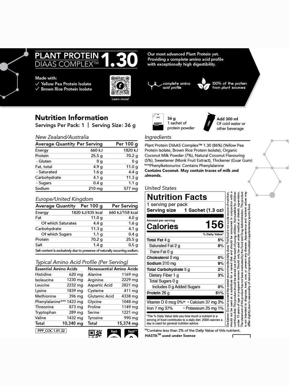 Plant Protein DIAAS Complex 1.30