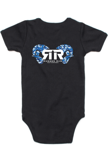 Rugged Ram Kids Bodysuit - Blue Camo Rugged Ram Outdoors
