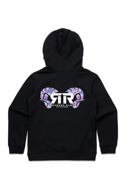 Rugged Ram Kids Hoodie - Candy Camo Rugged Ram Outdoors