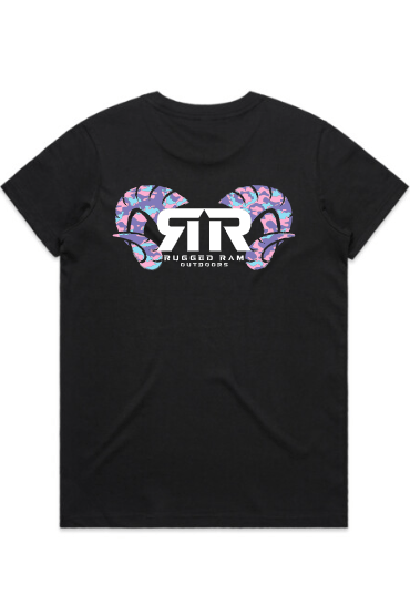 Rugged Ram Women's Tee - Candy Camo Rugged Ram Outdoors