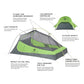 NEMO Hornet 2 Person Tent Rugged Ram Outdoors