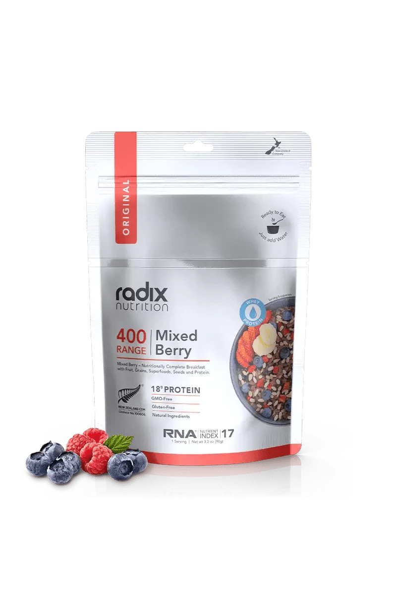 Original Breakfast v8.0 - Mixed Berry - 400 kcal Radix Nutrition Rugged Ram Outdoors