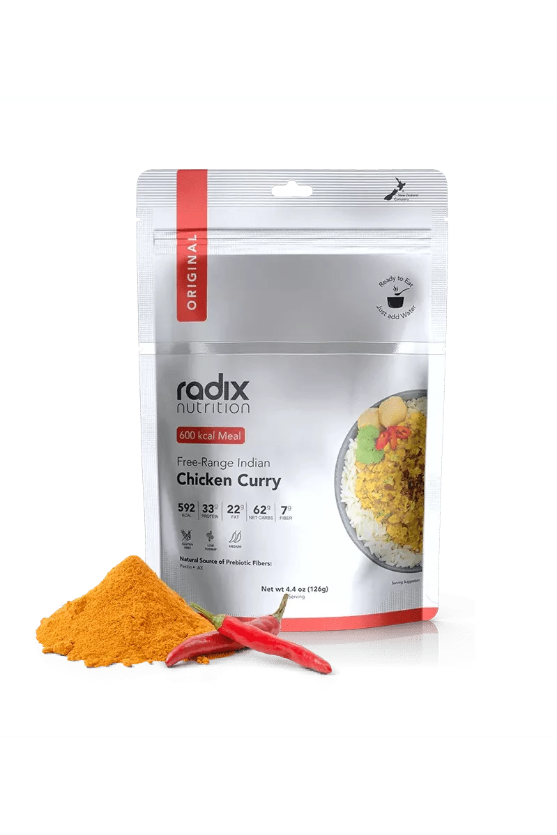 Original v7.0 - Free-Range Indian Chicken Curry - 600 kcal Radix Nutrition Rugged Ram Outdoors