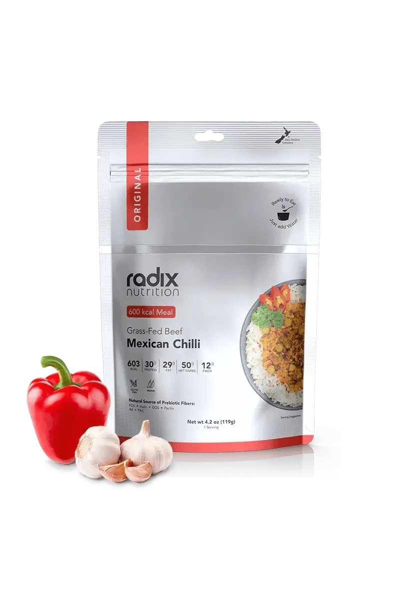 Original v7.0 - Grass-Fed Beef Mexican Chilli - 600 kcal Radix Nutrition Rugged Ram Outdoors