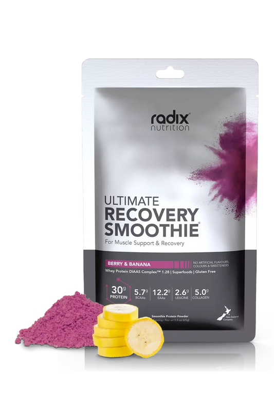 Recovery Smoothie v2 | Whey Based - Berry and Banana Radix Nutrition Rugged Ram Outdoors
