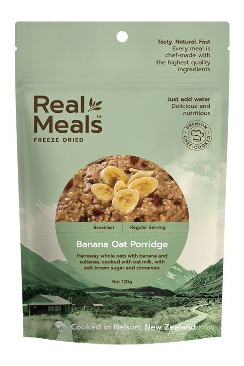 Real Meals Breakfast - Banana Oat Porridge Rugged Ram Outdoors