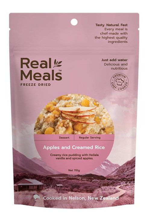 Real Meals Dessert - Apples & Creamed Rice Rugged Ram Outdoors