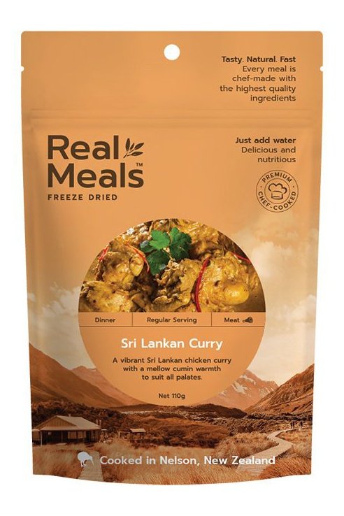 Real Meals Dinner - Sri Lankan Curry Rugged Ram Outdoors