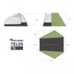 Sea to Summit Telos TR2 Plus - Two Person Freestanding Tent 3+ Season and Lightfoot Tent Footprint Bundle Rugged Ram Outdoors
