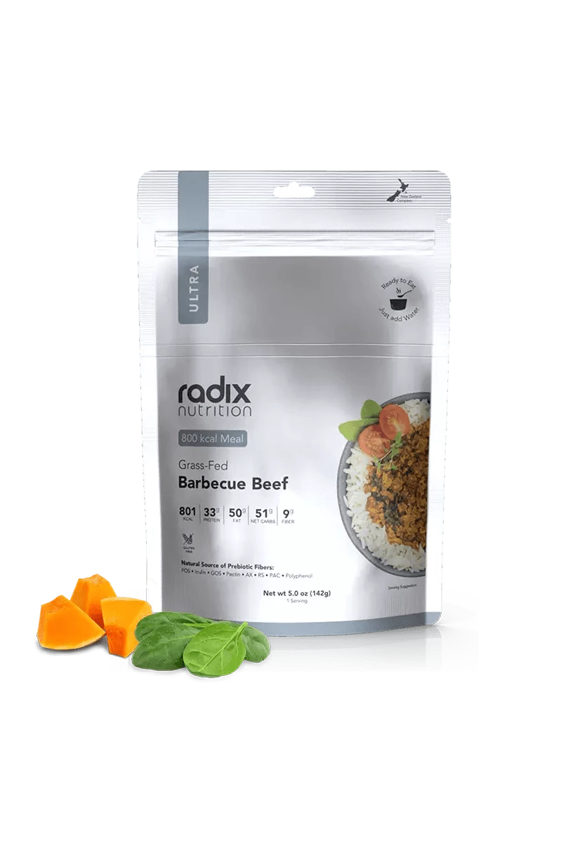 Ultra Meals v7.0 - Grass-Fed Barbecue Beef - 800 kcal Radix Nutrition Rugged Ram Outdoors