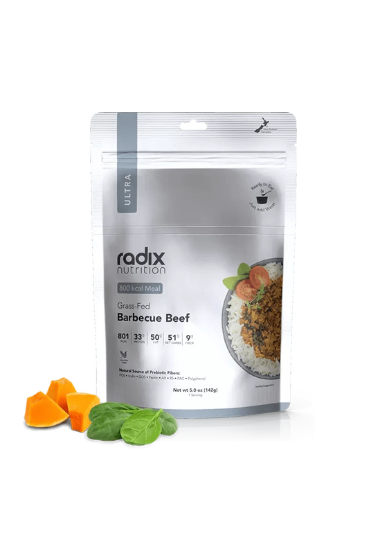Ultra Meals v7.0 - Grass-Fed Barbecue Beef - 800 kcal Radix Nutrition Rugged Ram Outdoors