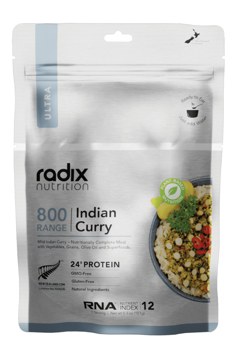 Ultra Meals v8.0 - Indian Curry - 800 kcal Radix Nutrition Rugged Ram Outdoors