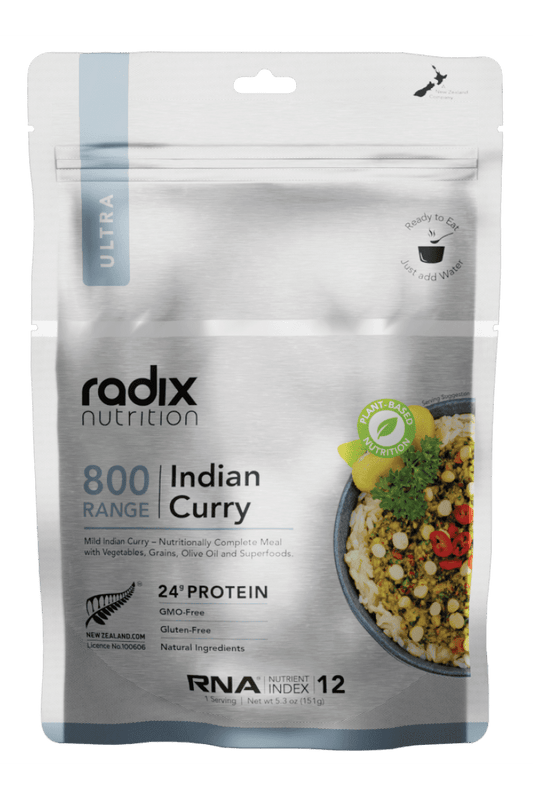 Ultra Meals v8.0 - Indian Curry - 800 kcal Radix Nutrition Rugged Ram Outdoors