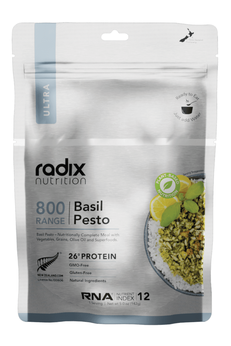 Ultra Meals v8.0 - Basil Pesto - 800 kcal Radix Nutrition Rugged Ram Outdoors