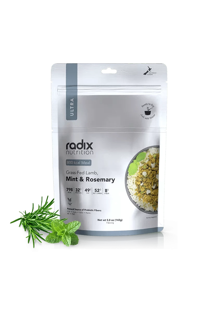 Ultra Meals v7.0 - Grass-Fed Lamb, Mint & Rosemary- 800 kcal Rugged Ram Outdoors